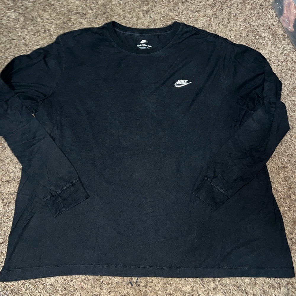 Nike Men's Long Sleeve Tee in Black - Picture 4 of 4